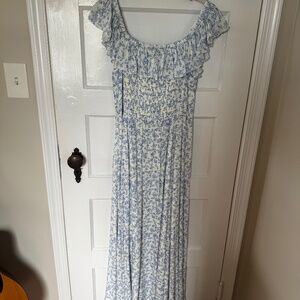 Z Supply Veda Tropical Off Shoulder Maxi Dress